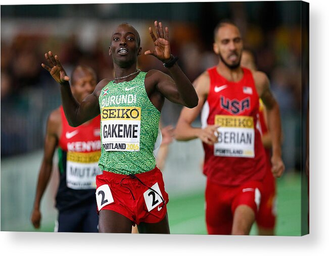 Antoine Gakeme Acrylic Print featuring the photograph IAAF World Indoor Championships - Day 2 #15 by Christian Petersen