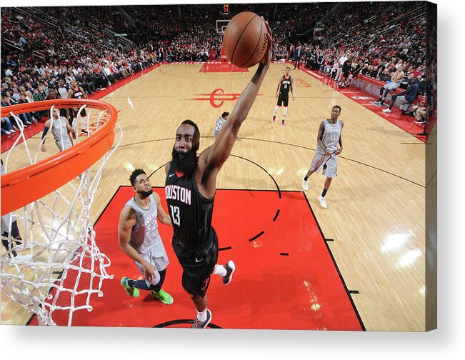James Harden Acrylic Print featuring the photograph James Harden #15 by Bill Baptist