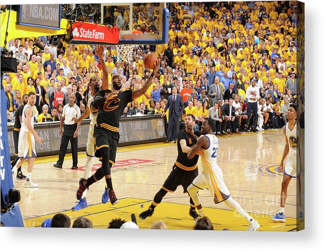 Playoffs Acrylic Print featuring the photograph Lebron James by Andrew D. Bernstein