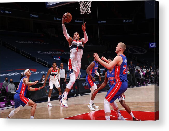 Russell Westbrook Acrylic Print featuring the photograph Russell Westbrook by Ned Dishman