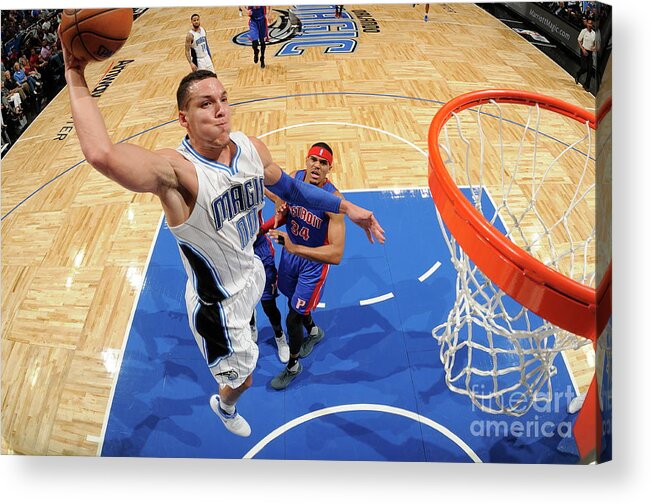 Nba Pro Basketball Acrylic Print featuring the photograph Aaron Gordon by Fernando Medina