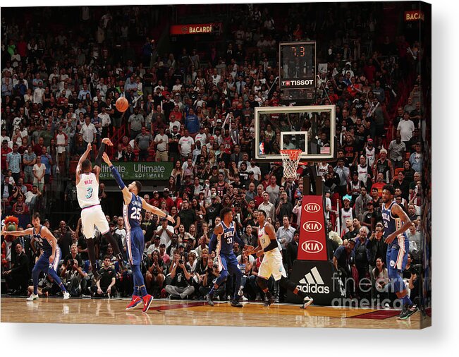 Dwyane Wade Acrylic Print featuring the photograph Dwyane Wade #17 by Issac Baldizon