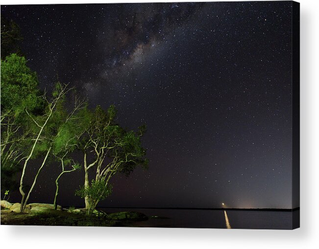 Night Acrylic Print featuring the photograph 1807astro1 by Nicolas Lombard