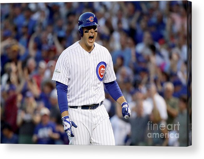 Three Quarter Length Acrylic Print featuring the photograph Anthony Rizzo #19 by Jonathan Daniel
