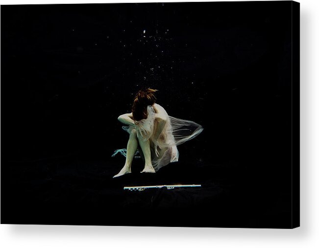 Nina Acrylic Print featuring the photograph Nina underwater for the Hydroflute project #19 by Dan Friend