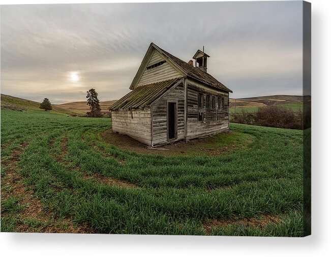 Oregon Acrylic Print featuring the photograph 1910 Schoolhouse by Everet Regal