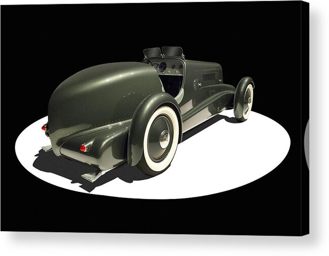 Edsel Ford Acrylic Print featuring the photograph 1934 Edsel Ford's Model 40 Speedster by Mike McGlothlen