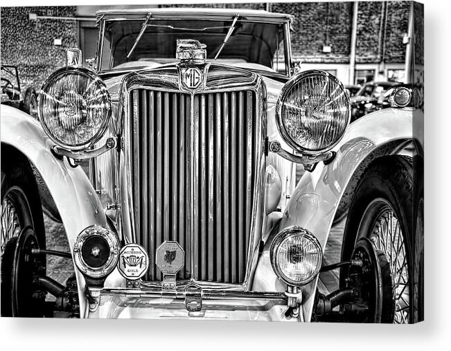 Roadster Acrylic Print featuring the photograph 1949 MG TC Midgett Roadster by Anthony M Davis