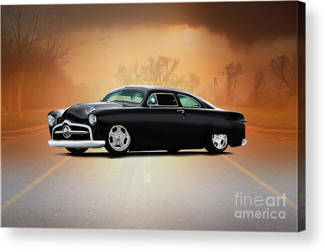 1950 Ford Coupe Acrylic Print featuring the photograph 1954 Ford Custom Coupe by Dave Koontz
