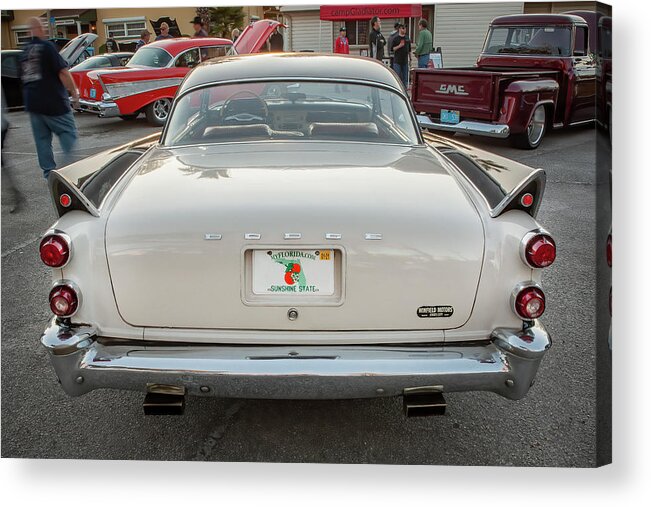 1957 Dodge Coronet Lancer 2 Door Coupe Acrylic Print featuring the photograph 1957 Dodge Coronet Lancer 2 Door Coupe X146 by Rich Franco