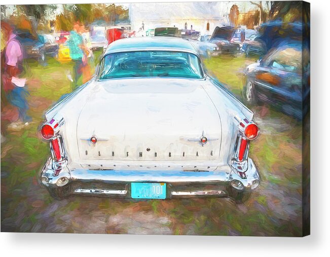 1958 Oldsmobile 98 Coupe Acrylic Print featuring the photograph 1958 Oldsmobile 98 Coupe X125 by Rich Franco