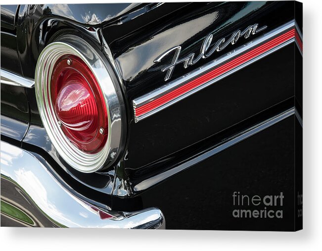 Ford Acrylic Print featuring the photograph 1963 Falcon Taillight by Dennis Hedberg