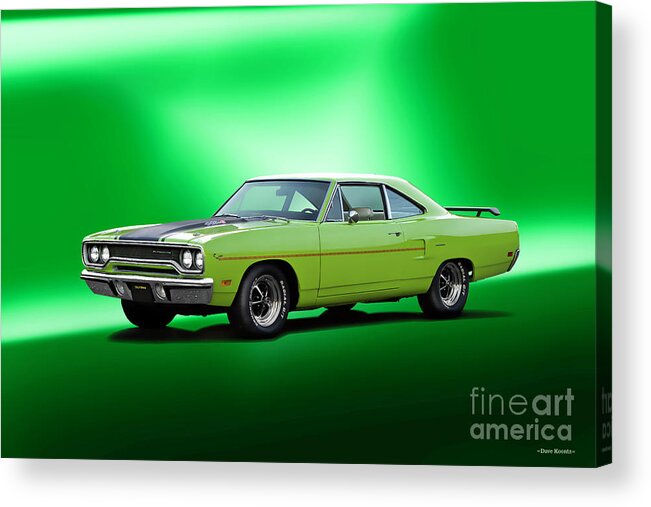 1970 Plymouth Roadrunner 440 Acrylic Print featuring the photograph 1970 Plymouth Roadrunner 440 by Dave Koontz