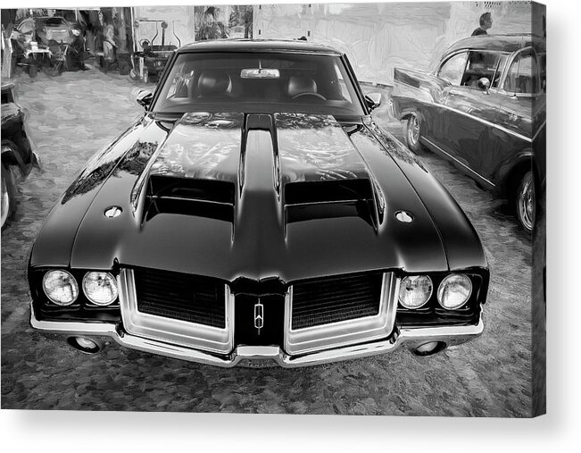 1972 Oldsmobile 442 Acrylic Print featuring the photograph 1972 Oldsmobile 442 X118 by Rich Franco
