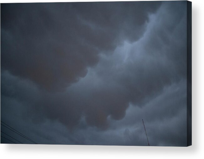 Nebraskasc Acrylic Print featuring the photograph 1st Photographic Storm of 2020 011 by Dale Kaminski