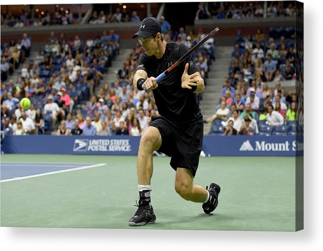 Bulgaria Acrylic Print featuring the photograph 2016 US Open - Day 8 by Mike Hewitt