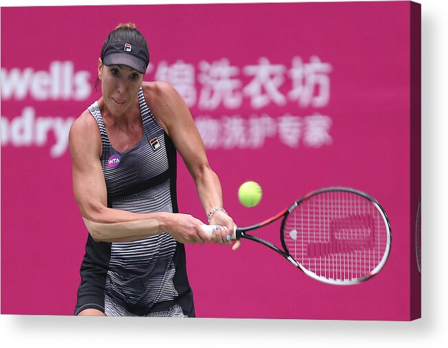 Day 5 Acrylic Print featuring the photograph 2016 WTA Guangzhou Open - Day 5 by Zhong Zhi