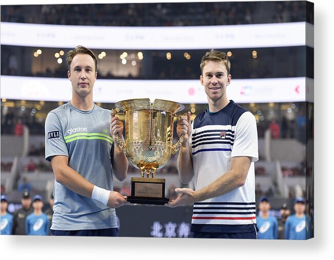 Tennis Acrylic Print featuring the photograph 2017 China Open - Day 9 - Finals by Etienne Oliveau
