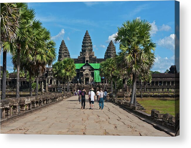Angkor Acrylic Print featuring the photograph Angkor Wat temple. Cambodia #2 by Lie Yim