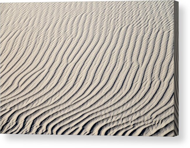 Sand Acrylic Print featuring the photograph Background of sand dunes by Mikhail Kokhanchikov