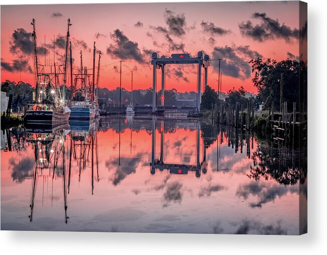 Sunrise Acrylic Print featuring the photograph Bayou Sunrise by Brad Boland