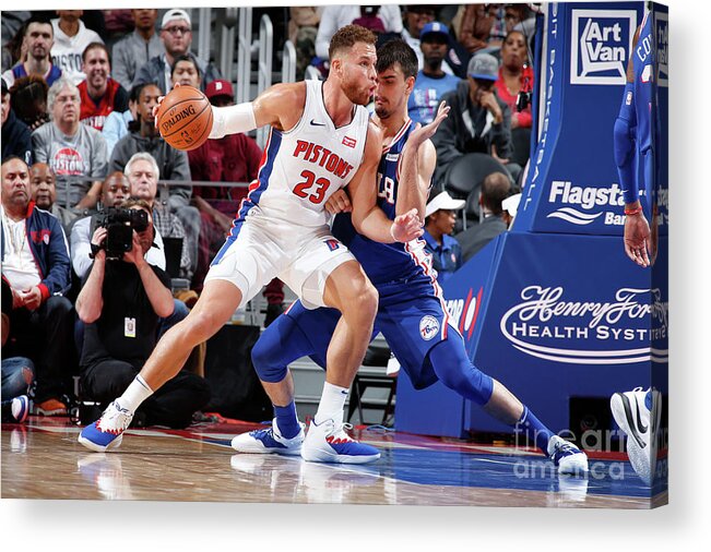 Nba Pro Basketball Acrylic Print featuring the photograph Blake Griffin by Brian Sevald