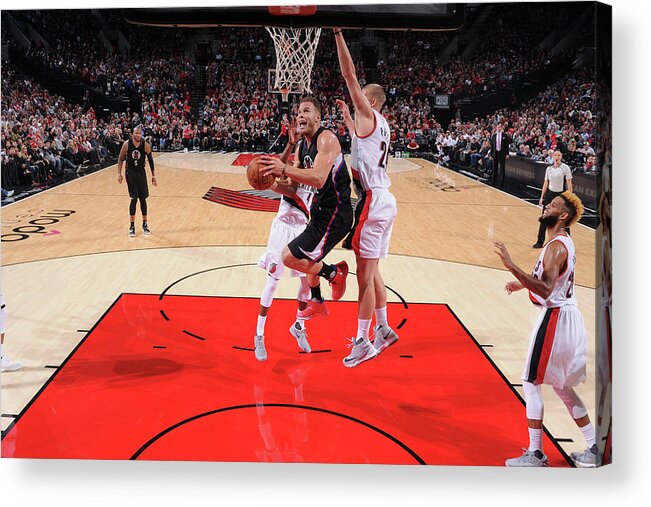 Nba Pro Basketball Acrylic Print featuring the photograph Blake Griffin by Sam Forencich