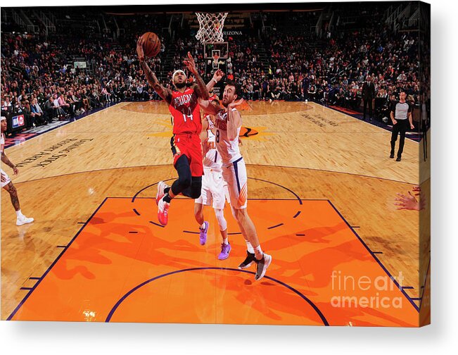 Nba Pro Basketball Acrylic Print featuring the photograph Brandon Ingram by Barry Gossage