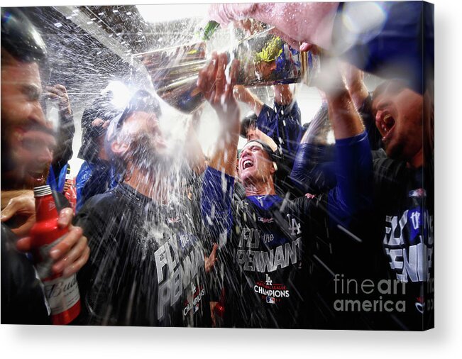 Championship Acrylic Print featuring the photograph Clayton Kershaw by Jamie Squire