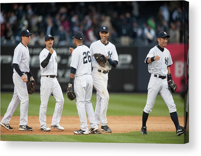 East Acrylic Print featuring the photograph Derek Jeter by Rob Tringali
