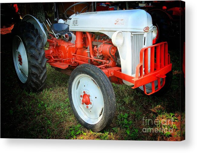 Ford Tractor Acrylic Print featuring the photograph Ford Tractor by Mike Eingle