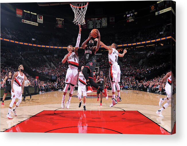 James Harden Acrylic Print featuring the photograph James Harden #2 by Sam Forencich