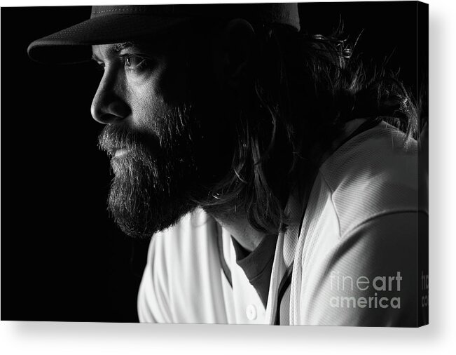 Media Day Acrylic Print featuring the photograph Jayson Werth by Chris Trotman