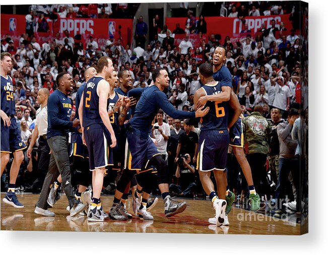 Playoffs Acrylic Print featuring the photograph Joe Johnson by Andrew D. Bernstein