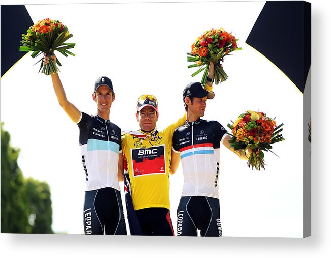 People Acrylic Print featuring the photograph Le Tour de France 2011 - Stage Twenty One #2 by Michael Steele