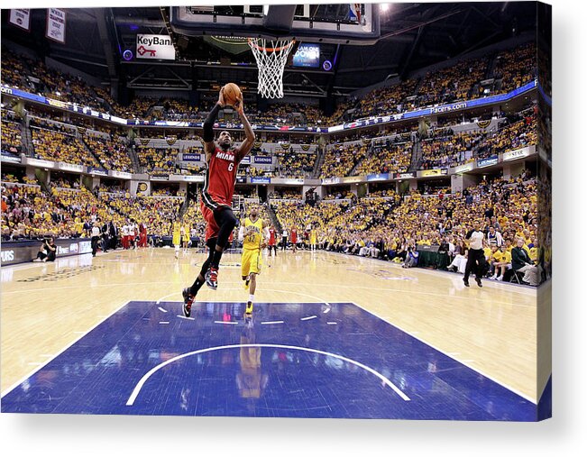 Playoffs Acrylic Print featuring the photograph Lebron James #2 by Andy Lyons