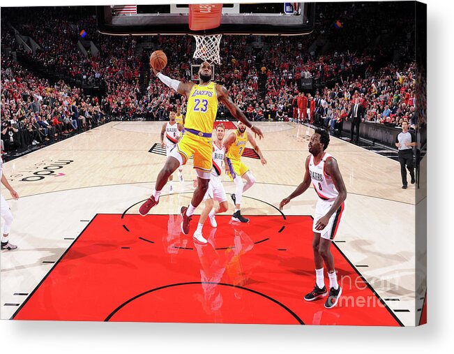 Lebron James Acrylic Print featuring the photograph Lebron James by Sam Forencich