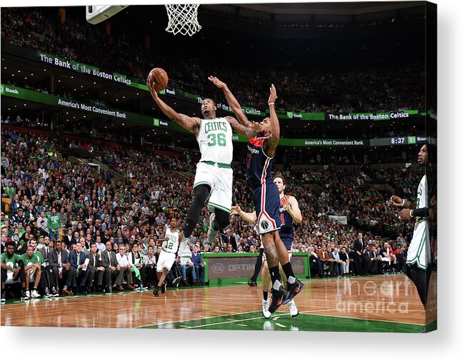 Playoffs Acrylic Print featuring the photograph Marcus Smart by Brian Babineau