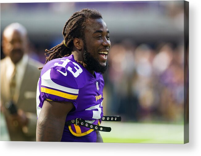 Dalvin Cook Acrylic Print featuring the photograph NFL: SEP 24 Buccaneers at Vikings #2 by Icon Sportswire