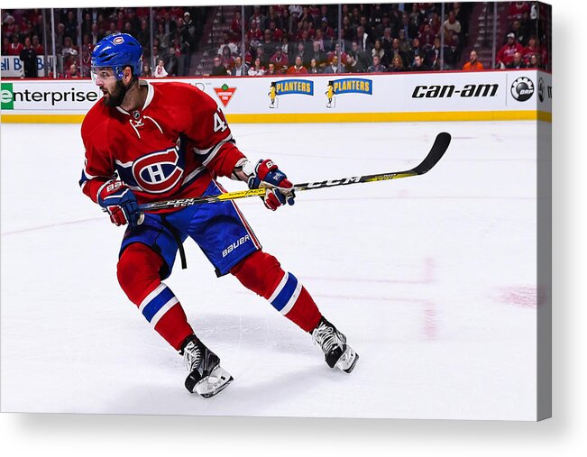 Playoffs Acrylic Print featuring the photograph NHL: APR 20 Round 1 Game 5 - Rangers at Canadiens #2 by Icon Sportswire