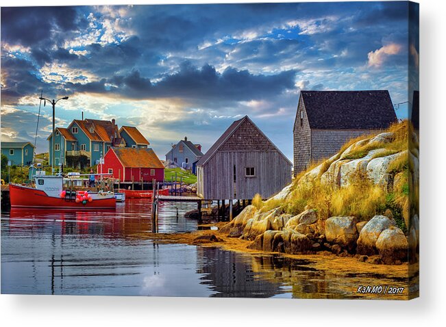 Peggy's Cove Acrylic Print featuring the photograph Peggys Cove #2 by Ken Morris