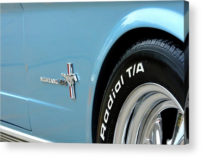 Mustang Acrylic Print featuring the photograph 2 Plus 2 by Lens Art Photography By Larry Trager