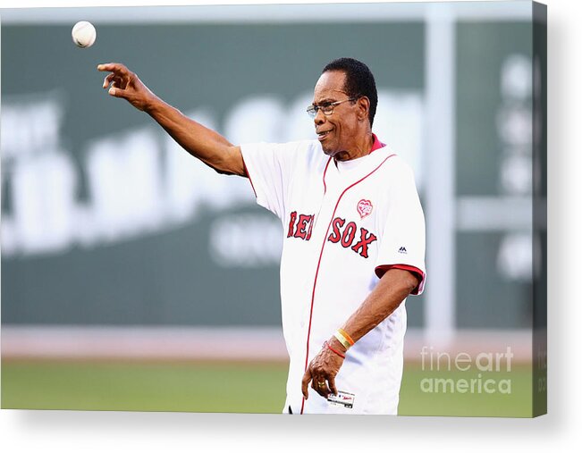 Three Quarter Length Acrylic Print featuring the photograph Rod Carew by Maddie Meyer