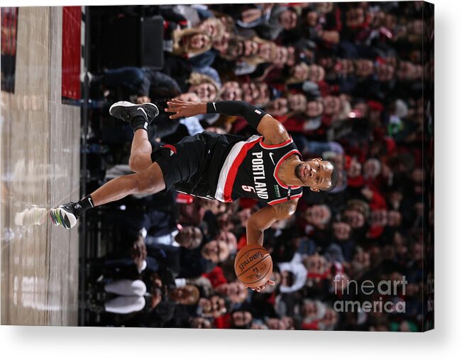Rodney Hood Acrylic Print featuring the photograph Rodney Hood by Sam Forencich