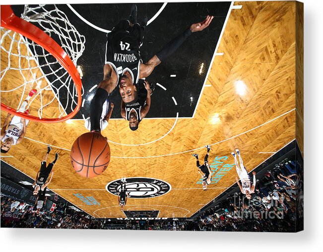 Nba Pro Basketball Acrylic Print featuring the photograph Rondae Hollis-jefferson by Nathaniel S. Butler