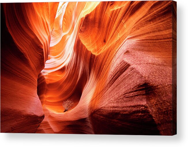 Slot Canyon Acrylic Print featuring the photograph Slot Canyon Lake Powell #2 by Rick Wilking