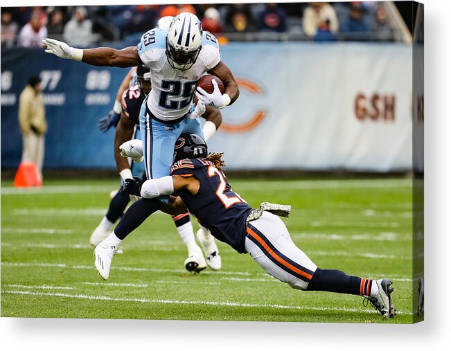 People Acrylic Print featuring the photograph Tennessee Titans v Chicago Bears #2 by Jonathan Daniel