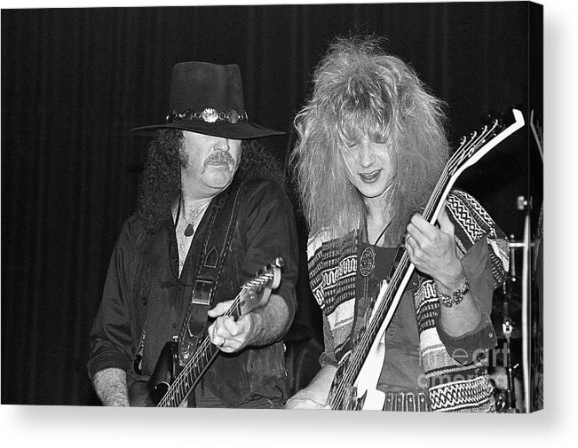 Singer Acrylic Print featuring the photograph The Outlaws - Hughie Thomasson #2 by Concert Photos