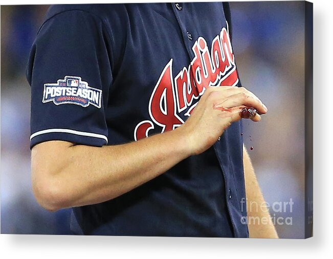 People Acrylic Print featuring the photograph Trevor Bauer by Vaughn Ridley