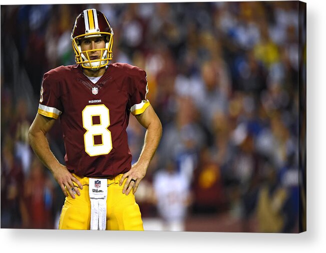 Kirk Cousins Acrylic Print featuring the photograph New York Giants v Washington Redskins #20 by Patrick Smith
